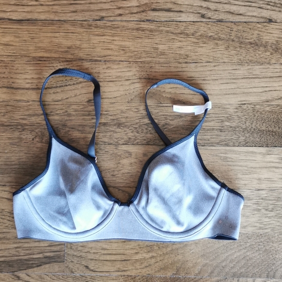 Aerie Grey Real Me Full Coverage Bra 34A NWT